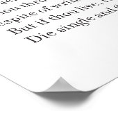 Sonnet 3 von William Shakespeare Poster (Ecke)