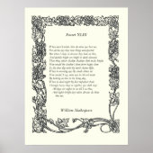 Sonnet # 43 von William Shakespeare Poster (Vorne)