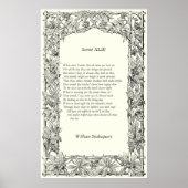 Sonnet # 43 von William Shakespeare Poster (Vorne)