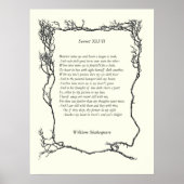 Sonnet # 47 von William Shakespeare Poster (Vorne)
