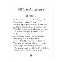 Sonnet 4 von William Shakespeare