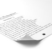 Sonnet 5 von William Shakespeare Poster (Ecke)