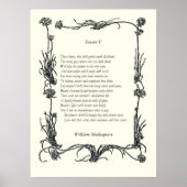 Sonnet # 5 von William Shakespeare Poster (Vorne)