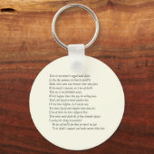 Sonnet # 6 von William Shakespeare Schlüsselanhänger (Vorderseite)