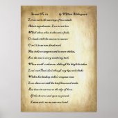 Sonnet Nr. 116 von William Shakespeare Poster (Vorne)