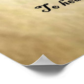 Sonnet Nr. 23 von William Shakespeare Poster (Ecke)