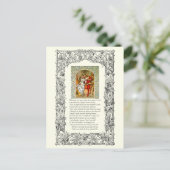 Sonnet Number 138 by William Shakespeare Postkarte (Stehend Vorderseite)