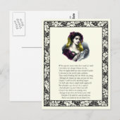 Sonnet Number 138 by William Shakespeare Postkarte (Vorne/Hinten)
