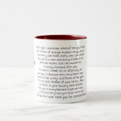 Sonnet Shakespeare 53 | Zwei-Tone-Tasse Zweifarbige Tasse (Mittel)