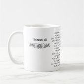 Sonnet Shakespeare 61 | Zwei-Tone-Tasse Kaffeetasse (Links)