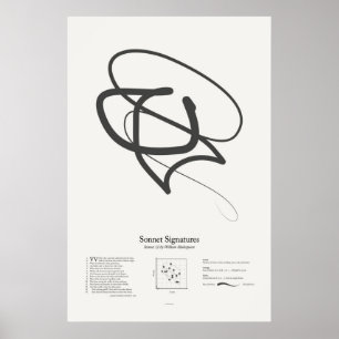 Sonnetsignaturen: Sonnet 12 Poster