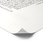 Sonnetsignaturen: Sonnet 20 Poster (Ecke)