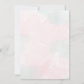 Sonnig-Babydusche für Mädchen Einladung (Rückseite)