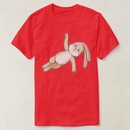 Sonnig bei Yoga Stretching T-Shirt (Design vorne)