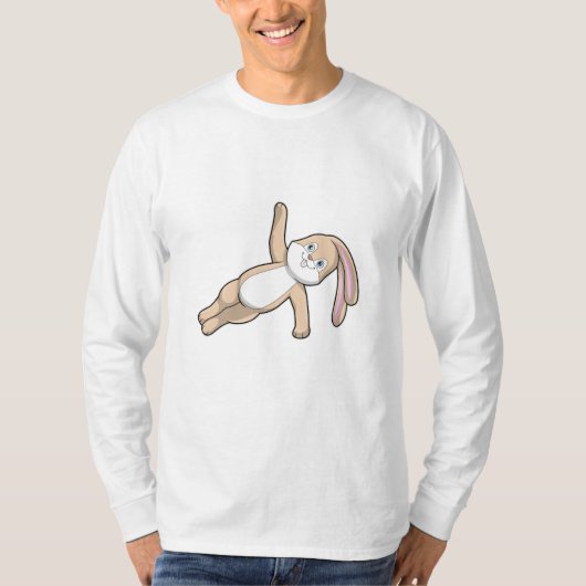 Sonnig bei Yoga Stretching T-Shirt (Vorderseite)