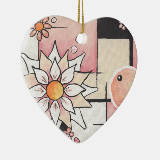 Sonnig erröten Ormament Keramik Ornament (Rechts)