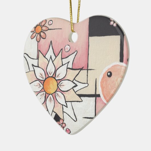 Sonnig erröten Ormament Keramik Ornament (Links)