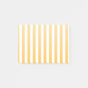 Sonnig gelb-weiß gestreifte Bonbonstreifen Post-it Klebezettel