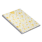 Sonnig gelbe Aquarell-Herzen Notizblock (Rechte Seite)