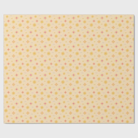 sonnig geschenkpapier (Flach)