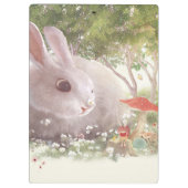 Sonnig mit Blume Klemmbrett (Rückseite)