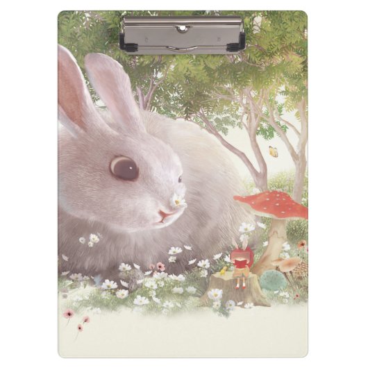 Sonnig mit Blume Klemmbrett (Vorderseite)