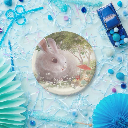 Sonnig mit Blume Pappteller (Party)