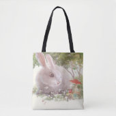 Sonnig mit Blume Tasche (Vorderseite)