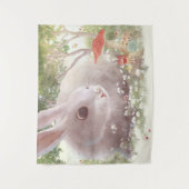 Sonnig mit Blume Wandteppich (Vorderseite)