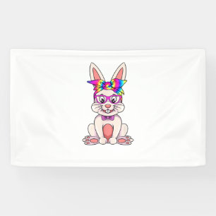 Sonnig mit Brille und Gefärbte Krawatte Bandana Os Banner