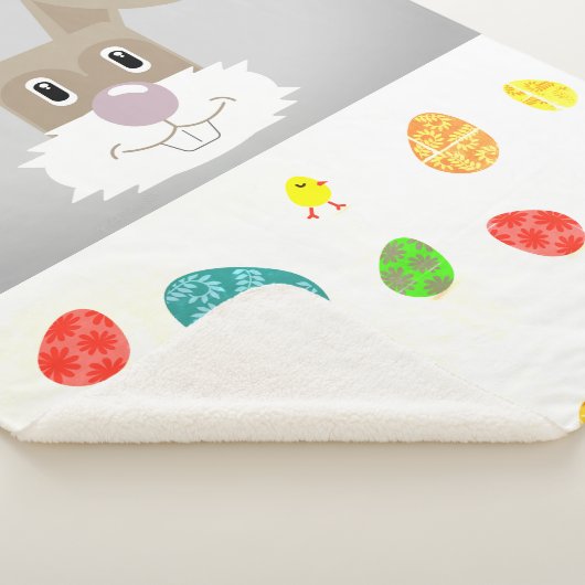 Sonnig mit farbigen Eiern sherpa Decke. Sherpadecke (3/4)