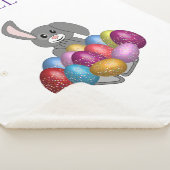 Sonnig mit farbigen Eiern sherpa Decke. Sherpadecke (3/4)