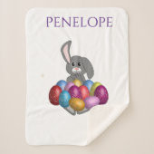 Sonnig mit farbigen Eiern sherpa Decke. Sherpadecke (Vorderseite)