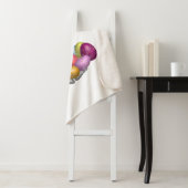 Sonnig mit farbigen Eiern sherpa Decke. Sherpadecke (Beispiel)