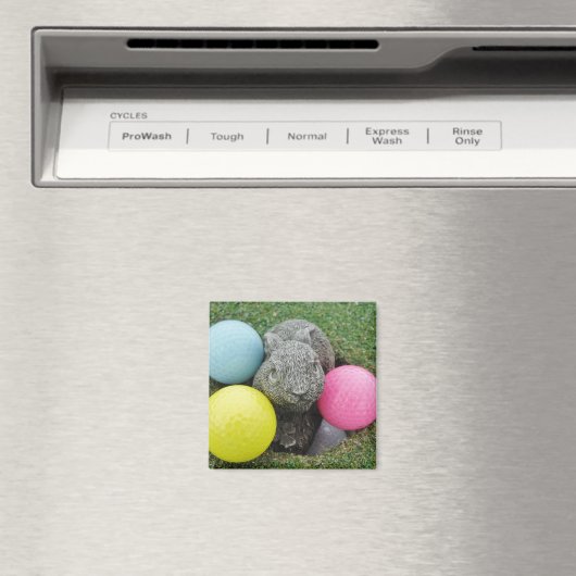 Sonnig mit farbigen Golfbälle Magnet (In Situ (Geschirrspüler))