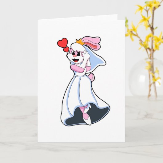 Sonnig mit Hochzeitskleid & Crown Karte (Gelbe Blume)