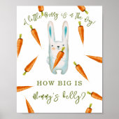 Sonnig mit Karotten - Wie groß ist Mommy's Bauch Poster (Vorne)