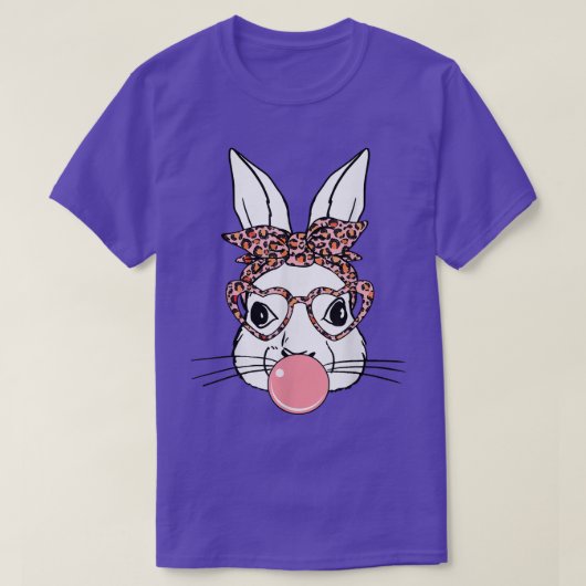 Sonnig mit Leopard Brille , Niedlich Ostern  T-Shirt (Design vorne)
