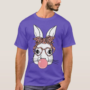 Sonnig mit Leopard Brille , Niedlich Ostern T-Shirt