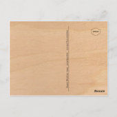 Sonnig mit seinem Hühnerkarren Postkarte (Rückseite)