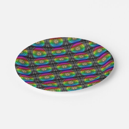 sonnig pappteller (Schrägansicht)