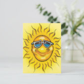 sonnig postkarte (Stehend Vorderseite)