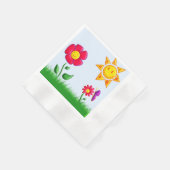 sonnig serviette (Ecke)