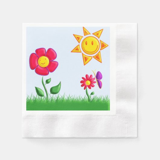 sonnig serviette (Vorderseite)