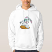 Sonnig wie Snowboarder mit Snowboard Hoodie (Vorderseite)