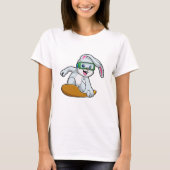 Sonnig wie Snowboarder mit Snowboard T-Shirt (Vorderseite)
