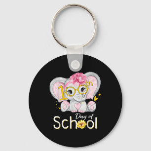 Sonnige 100 Tage Shirt Elefant 100. Tag Schlüsselanhänger