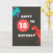 Sonnige 18. Geburtstagskarte - Ungetüm Karte (Gelbe Blume)