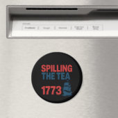 Sonnige 4. Juli Spilling der Tee seit 1773 vier Magnet (In Situ (Geschirrspüler))