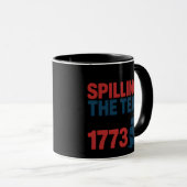Sonnige 4. Juli Spilling der Tee seit 1773 vier Tasse (VorderseiteRechts)